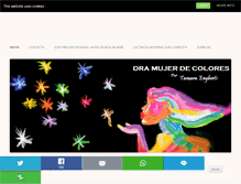 Tablet Screenshot of mujerdecolores.com